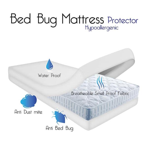Bed Bug, Dust Mite and Water Proof Mattress Zip Cover