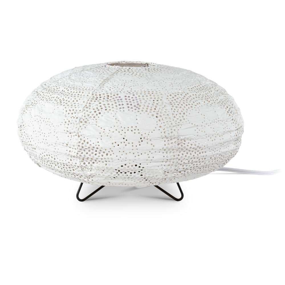 SOJI 13 in. Stella Solace White Table Lamp - Oval Yarrow price history on PriceWatchPro