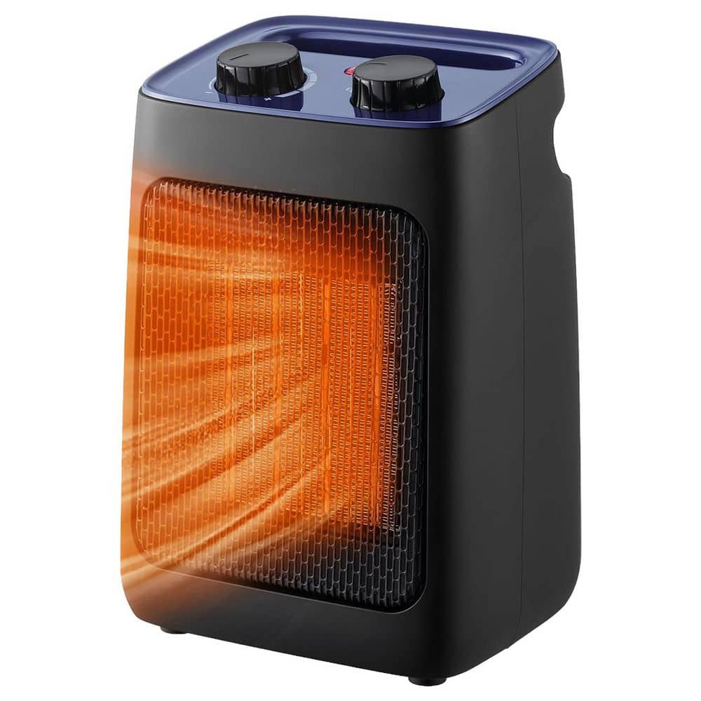 1500-Watt Dark Blue Indoor Electric Ceramic Tower Heater Forced Air Space Heater with Thermostat 3 Modes Quiet ETL price history on PriceWatchPro