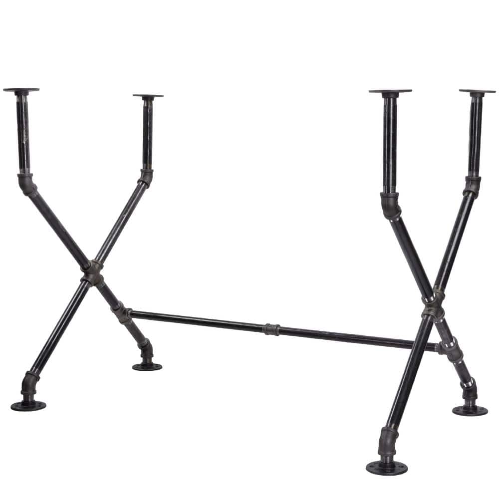 "3/4 in. Black Steel Pipe 3.5 ft. L x 31 in. H ""x"" Design Desk Kit" price history on PriceWatchPro