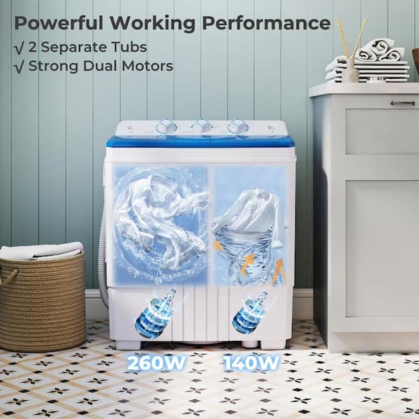 Volenca Portable Washing Machine with Built-In Drain Pump MRCO