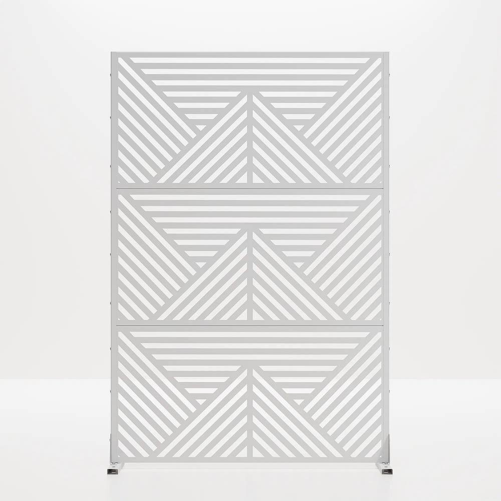 cadeninc 3.92 ft. x 6 ft. Outdoor and Indoor Freestanding Metal Flat ...