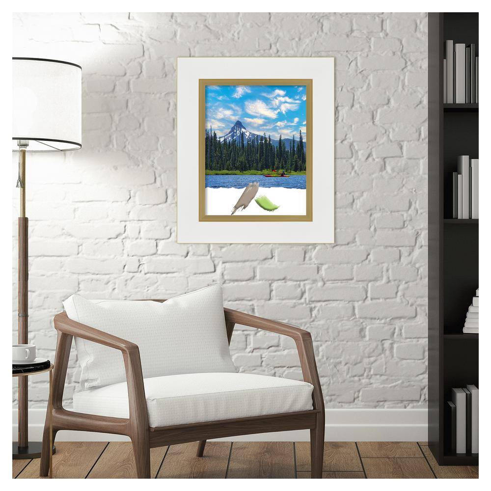 Eva White Gold Polystyrene Wall Picture Frame 11x14
