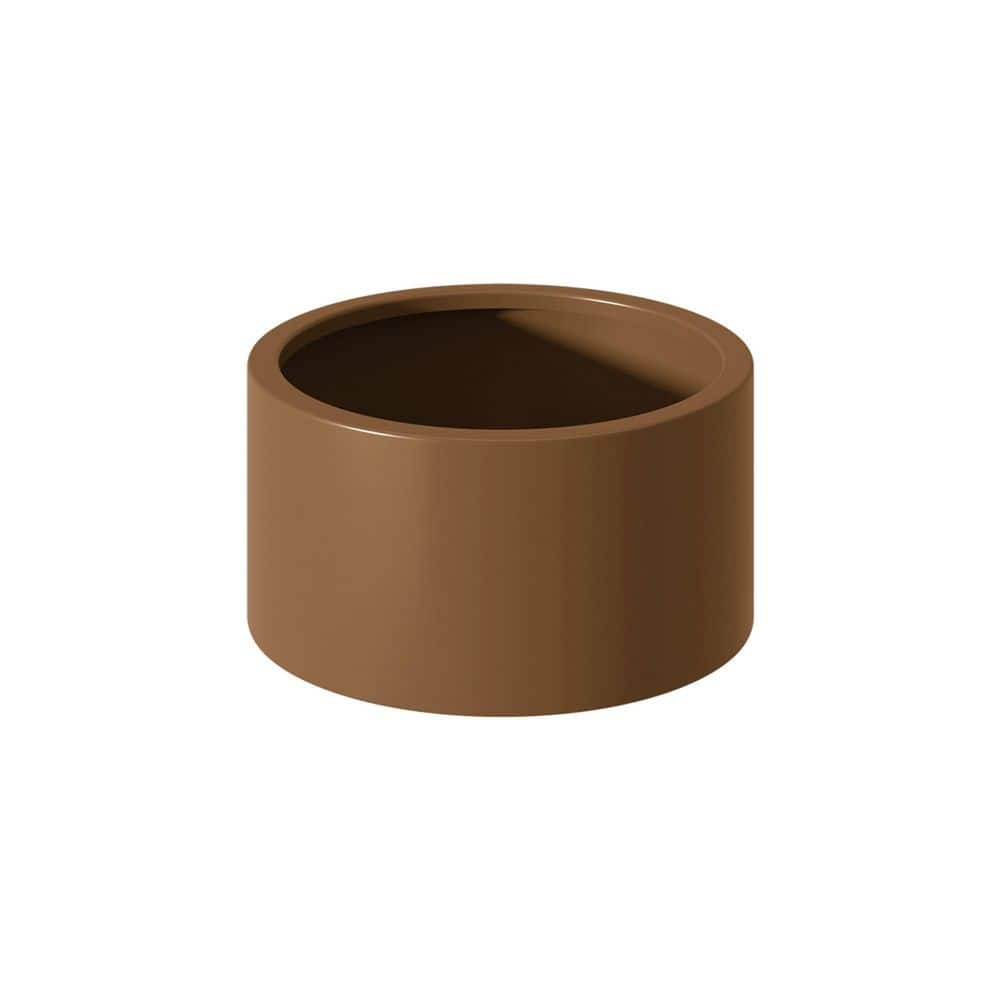 Kyle 15.5 in. Dia. x 12 in. H Outdoor Patio Round Steel Planter Pot, Pre-Rusted, Brown price history on PriceWatchPro