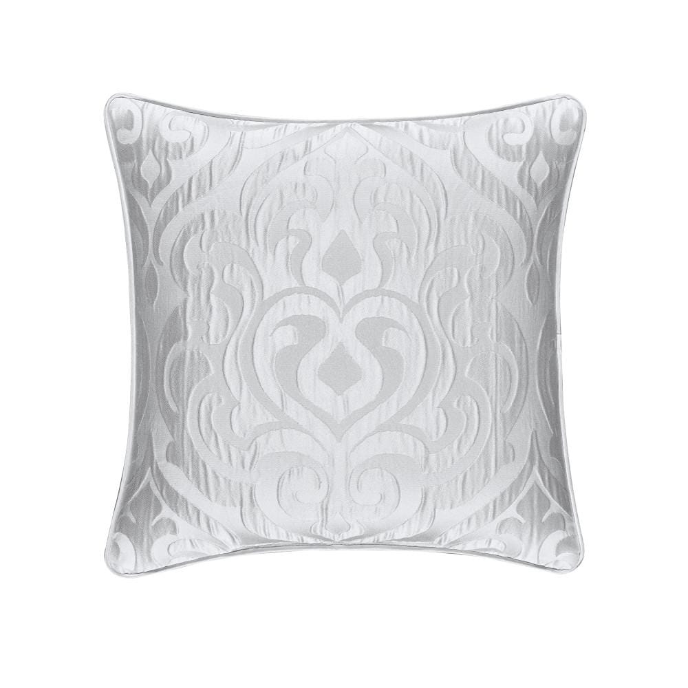 Antonia White Polyester 18 in. sq. Decorative 18 in. x 18 in. Throw Pillow