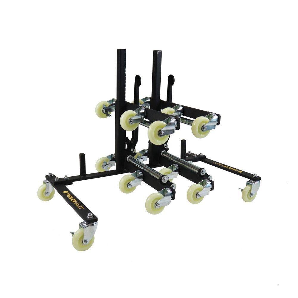 Heavy Duty 6 Wheel Tire Dolly 2 Pack 2,000 lbs. Capacity per Dolly, Steel Frame, Polyurethane Casters with Storage Rack price history on PriceWatchPro