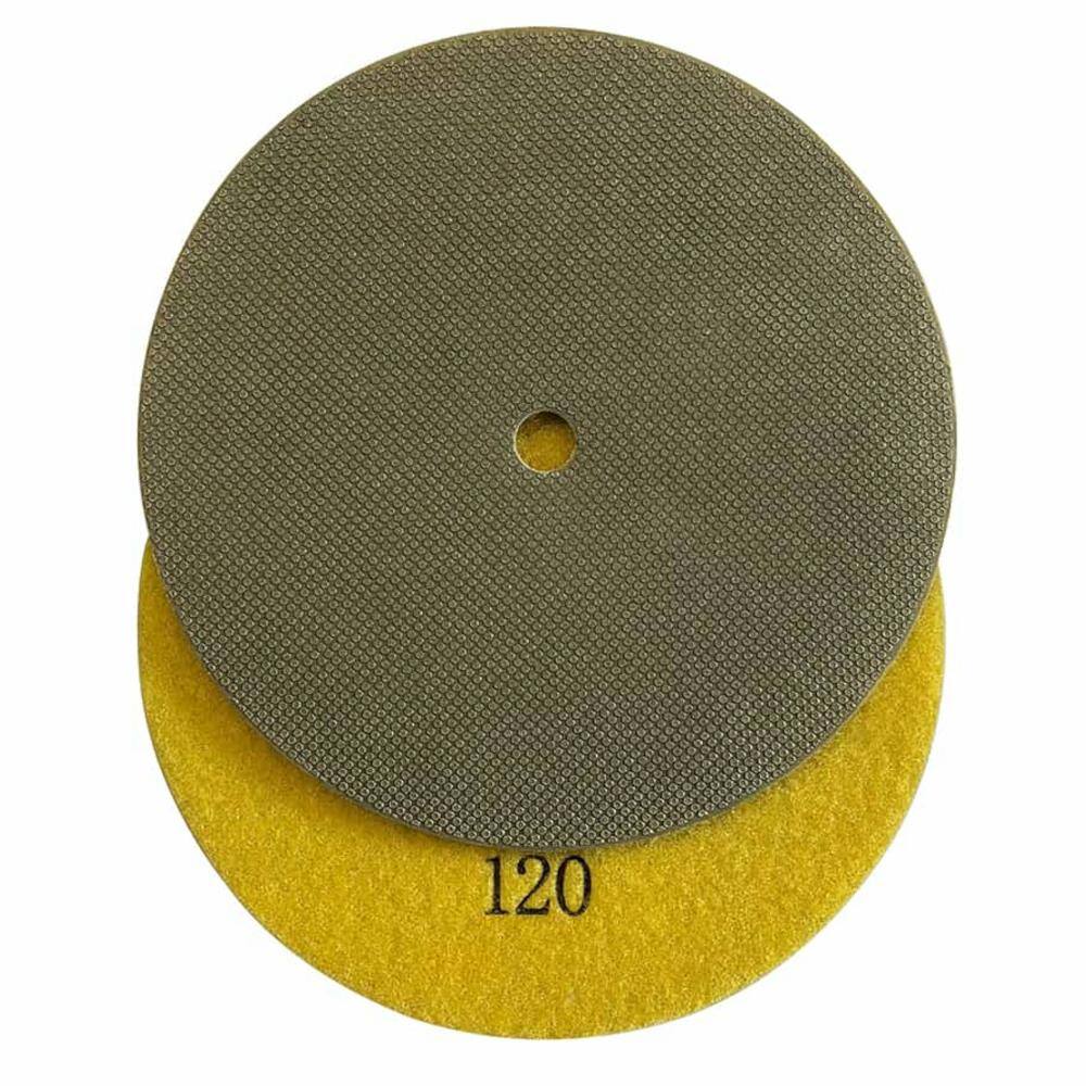 EDiamondTools 7 in. Electroplated Diamond Grinding and Polishing Pads for Concrete, Stone or