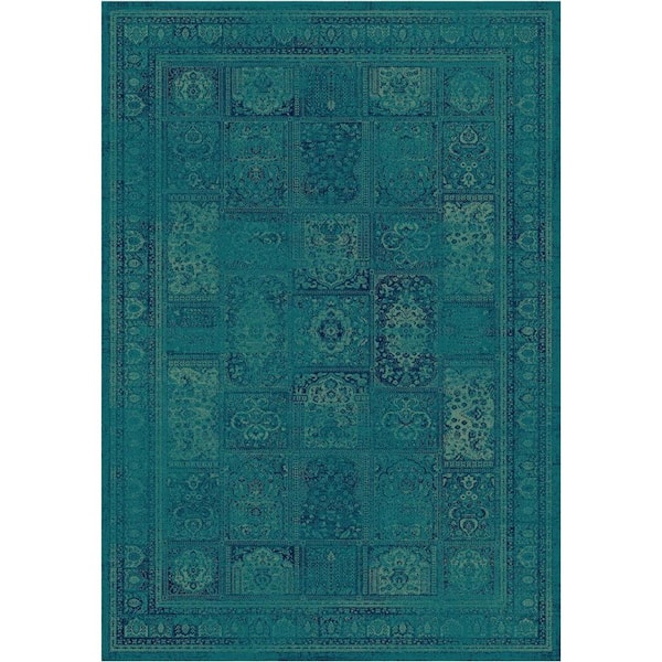 SAFAVIEH Vintage Turquoise/Multi 4 ft. x 6 ft. Area Rug