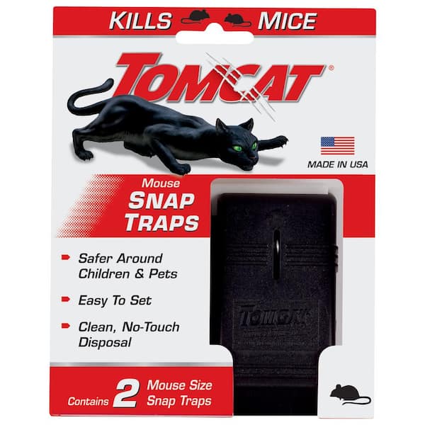 TOMCAT Mouse Snap Traps, Mouse Killer, 2-Traps 0361510 - The Home Depot