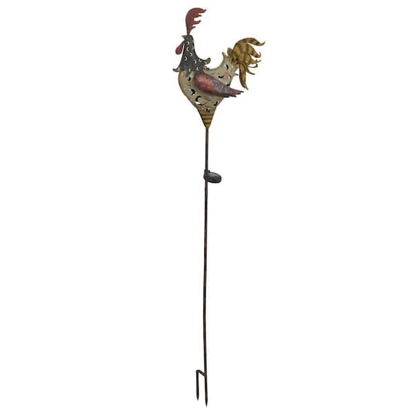 Eglo Solar LED Multi-Color Outdoor Rooster Stake Light