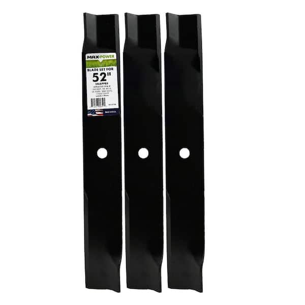 3 Blade Set for Many 52 in. Cut Snapper Mowers Replaces OEM #'s 1756152AYP, 1756152SYP, 29246 and 7075751