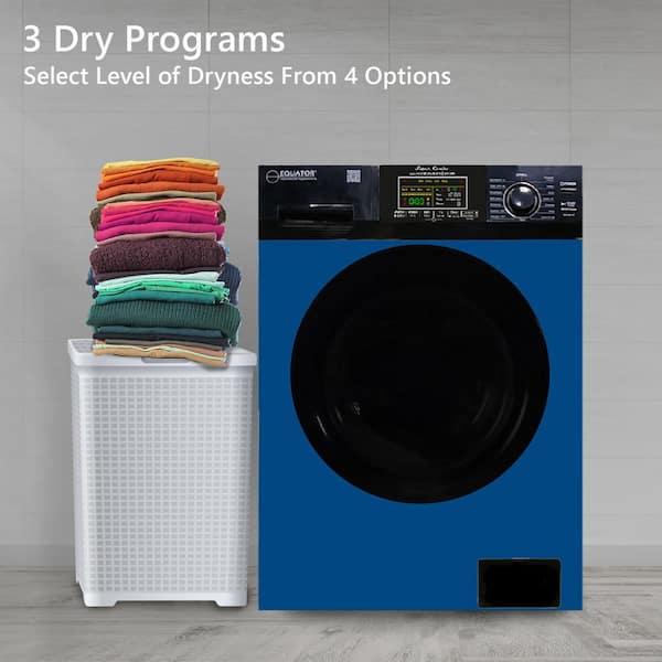Equator Digital Compact 110V Vented/Ventless 18 lbs Combo Washer Dryer Blue