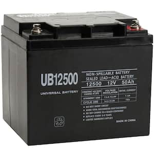 12-Volt 50 Ah I6 Terminal Sealed Lead Acid (SLA) AGM Rechargeable Battery