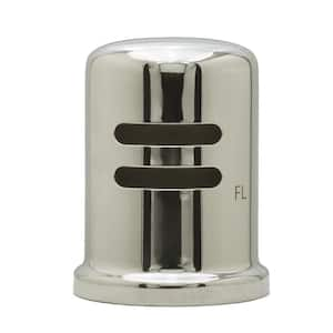 1-3/4 in. x 2-1/2 in. Solid Brass Air Gap Cap Only, Skirted, Polished Nickel