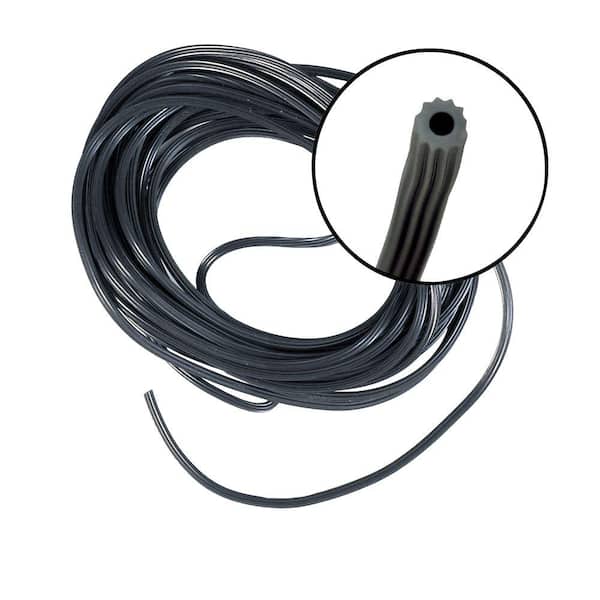 0.190 in. x 25 ft. Black Screen Spline