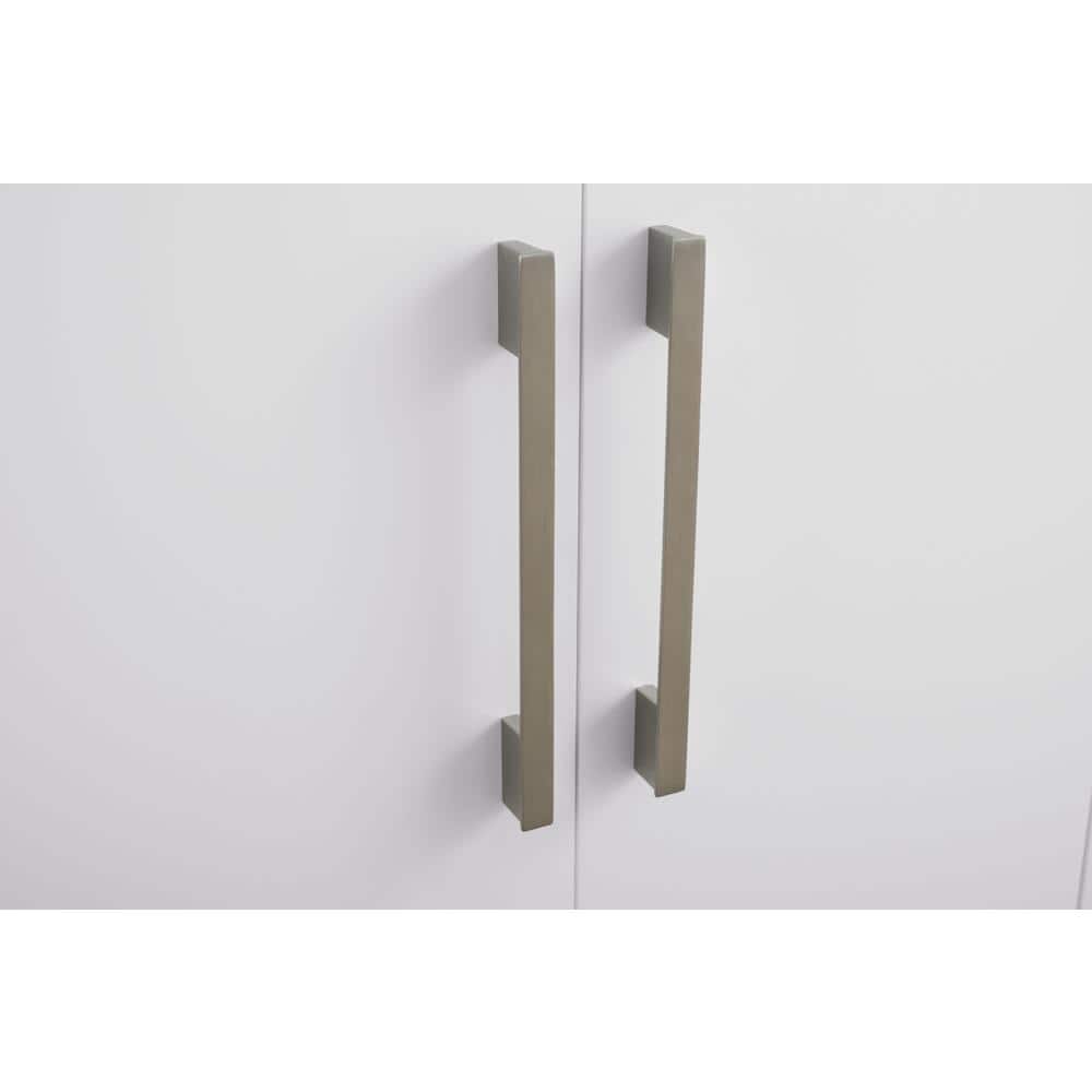 42'' White MDF Freestanding Single Bathroom Vanity with Engineered Marble Top