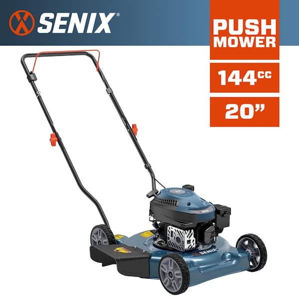 Senix 20 in. 144cc 4-Cycle Gas Push Lawn Mower with Side Discharge