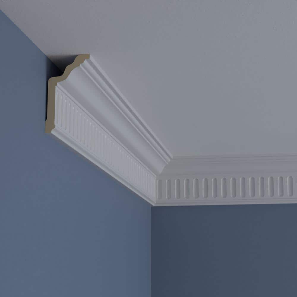 Viceroy White Polyurethane Crown Moulding 94.5"