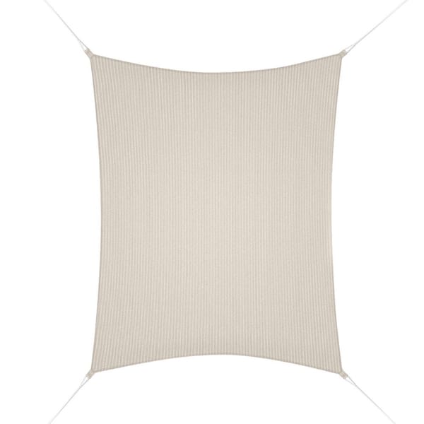11.8 ft. x 8 ft. Ready to Hang Shade Sail, Rectangle-Pebble