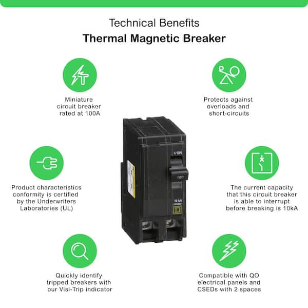 100 Amp 2-Pole Circuit Breaker