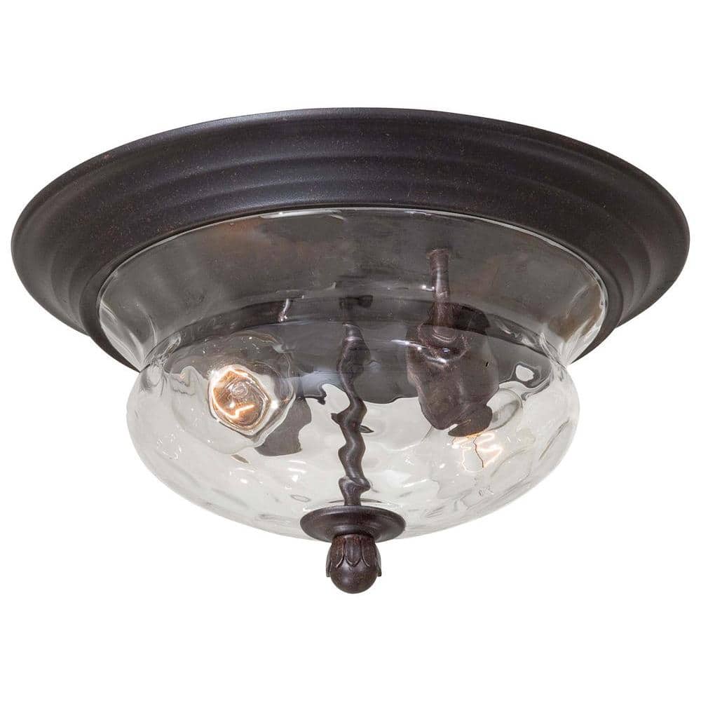 Merrimack 2-Light Corona Bronze Outdoor Flushmount price history on PriceWatchPro