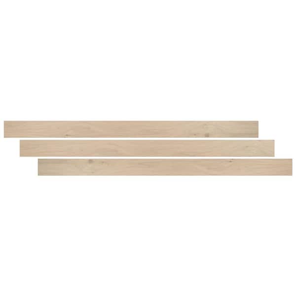 A&A Surfaces Amadeus Oak 0.37 in. Thick x 1.24 in. Wide x 78 in. Length Luxury T-Molding  Trim