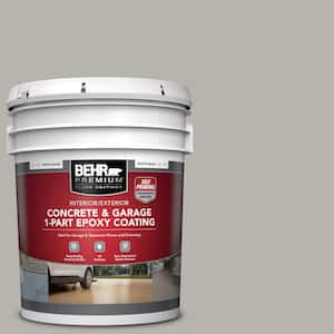 5 gal. #PPU24-11 Greige Self-Priming 1-Part Epoxy Satin Interior/Exterior Concrete and Garage Floor Paint