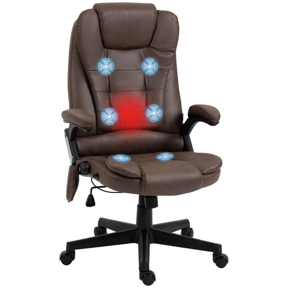 Brown Linen Massage Chair with Reclining Backrest price history on PriceWatchPro