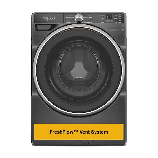 5.0 cu. ft. Front Load Washer in Volcano Black with Fresh Flow Vent System