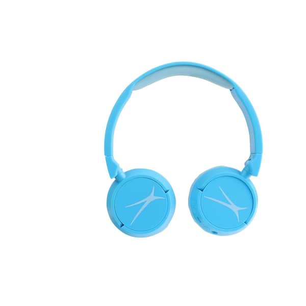Altec Lansing Bluetooth in 1 Kids Safe Headphones - Blue MZX250-BLU - Home Depot