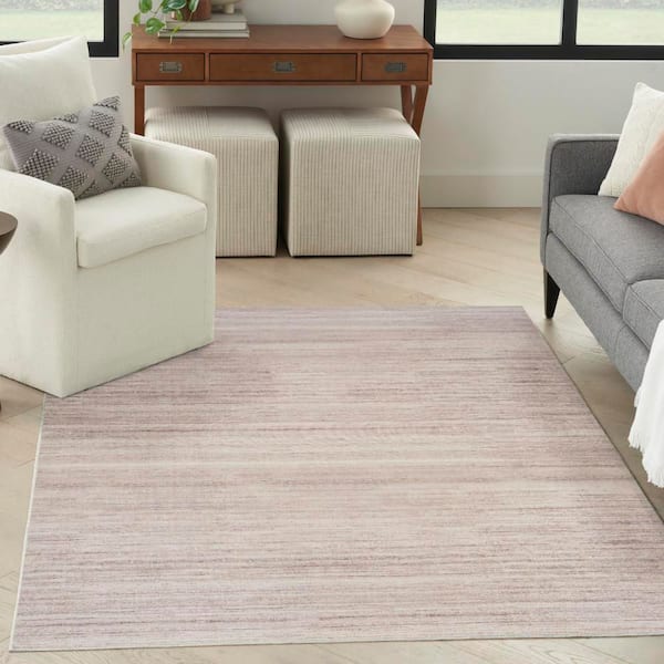 Washable Essentials Ivory Mocha 4 ft. x 6 ft. All-over design Contemporary Area Rug