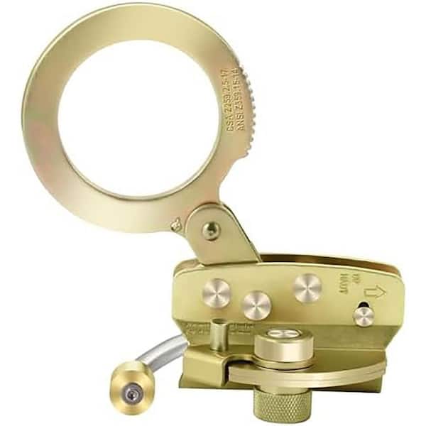 Double Lock Auto Trail Rope Grab Fall Protection Anti-Panic Feature for Climbing Roofing 310 lb. Capacity ANSI/OSHA