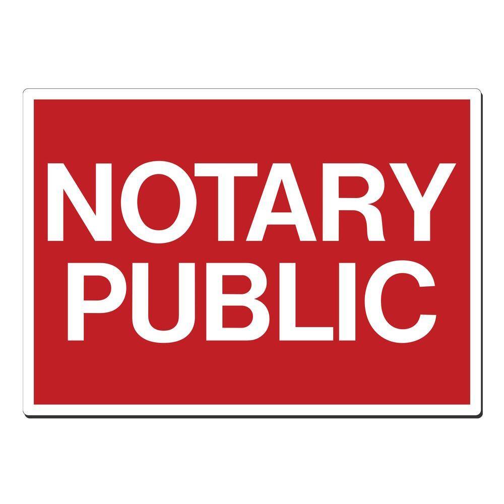 20 in. x 14 in. Notary Public Sign Printed on More Durable, Thicker, Longer Lasting Styrene Plastic price history on PriceWatchPro