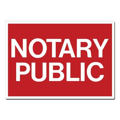 Notary Public Promotion Business Decal Sticker Retail Store Sign 8 