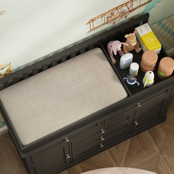 best black dress shoes Storkcraft Horizon 3 Drawer Chest with Infant Changing Topper, White main image 0