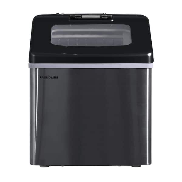 40 lb. Freestanding Ice Maker in Black Stainless