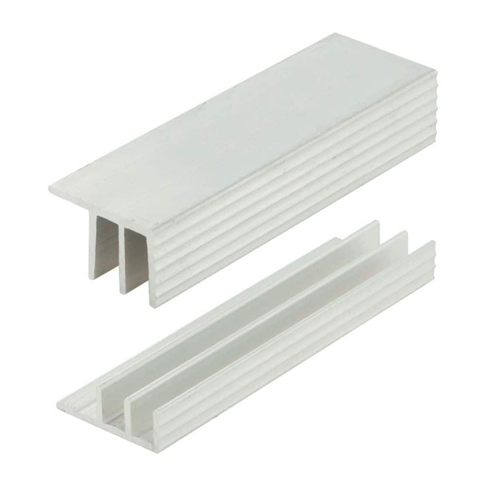 0.550 in. D x 0.866 in. W x 72 in. L Unfinished Paintable Mill Metal Aluminum Sliding Track Fits 1/8 in. Boards(10-PACK) price history on PriceWatchPro