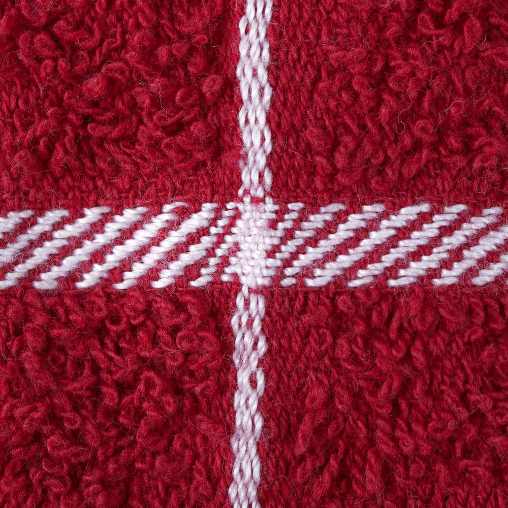 Ritz Paprika Red and White Cotton Terry Kitchen Towel Set
