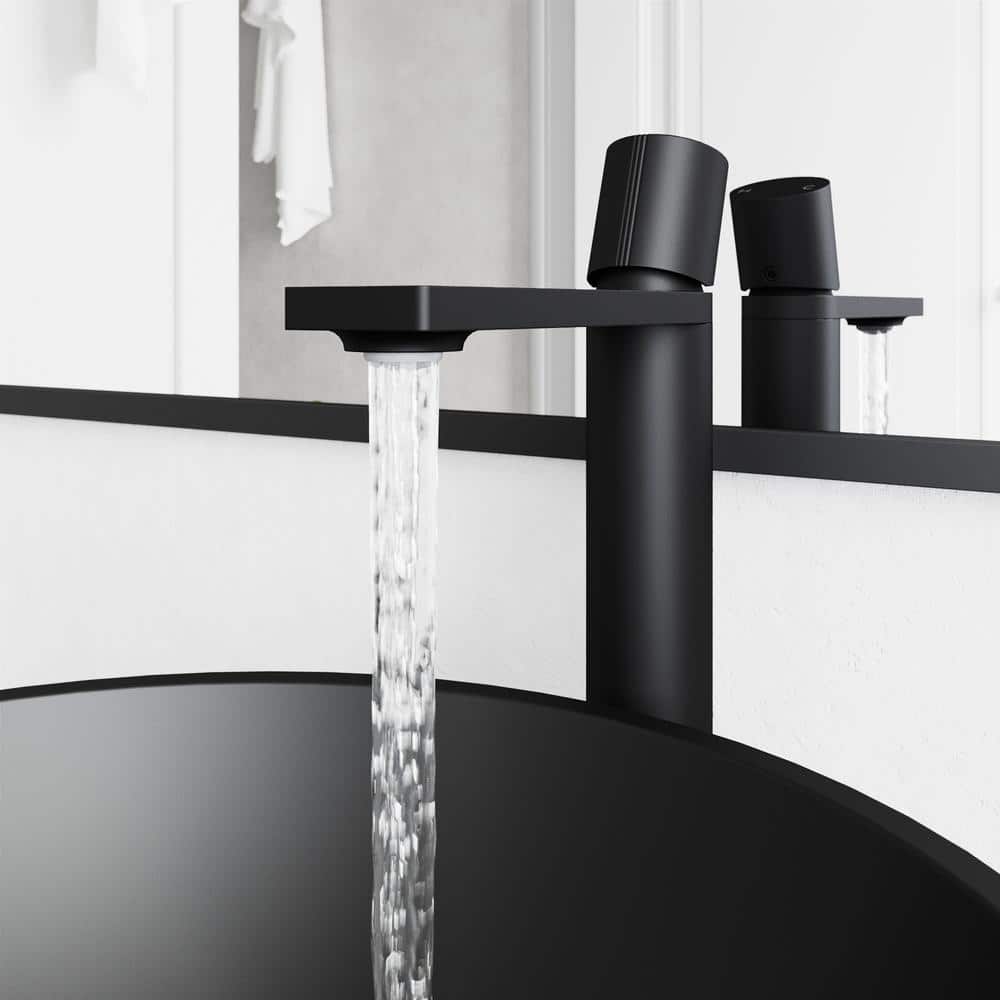Gotham Matte Black Single-Handle Vessel Bathroom Faucet