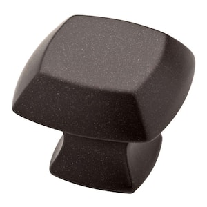 Mandara 1-1/4 in. (32mm) Cocoa Bronze Square Cabinet Knob (10-Pack)