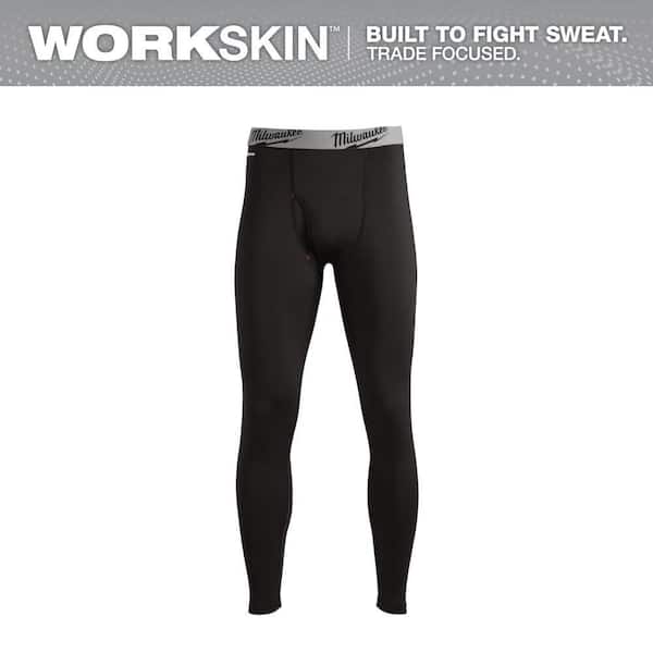 Men's X-Large Black Workskin Thermal Underwear Base Layer Pants