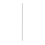 56 in. H Steel Multi-Purpose Black Fence Post