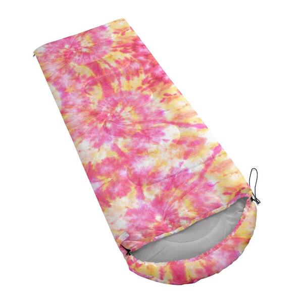 LOKWT Pink Tie Dyed Spiral Swirl Printed 3 Season Waterproof
