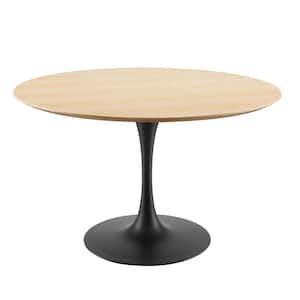 Lippa 47 in. Natural Round Wood Dining Table (Seats 4)