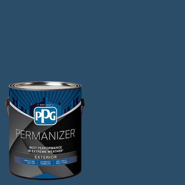 1 gal. PPG1159-7 Singing The Blues Flat Exterior Paint