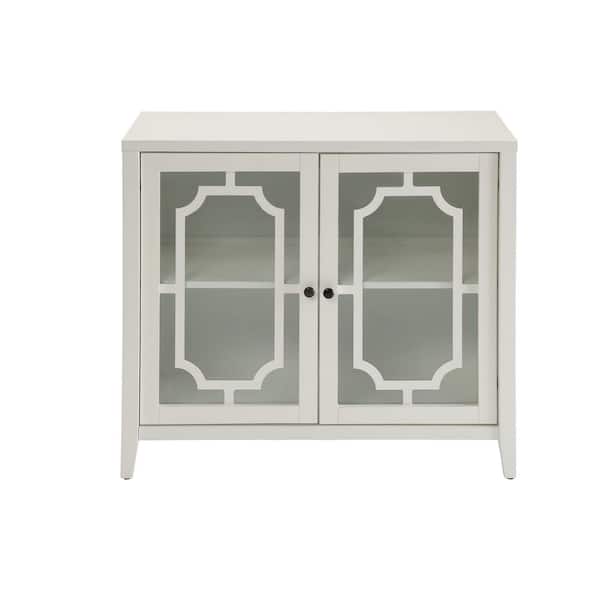 Acme Furniture Ceara White Cabinet 97384 - The Home Depot