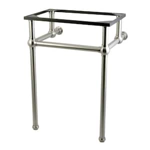 Templeton Brass Console Sink Leg in Brushed Nickel