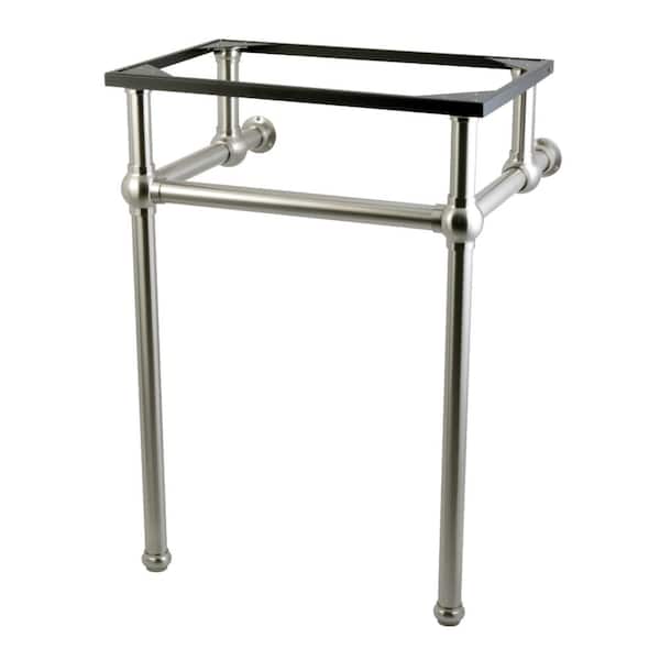 Kingston Brass Templeton Brass Console Sink Leg in Brushed Nickel