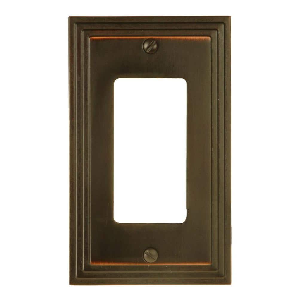 Steps 1-Gang Aged Bronze Decorator/Rocker Metal Wall Plate price history on PriceWatchPro