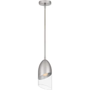 Haynes 1-Light Brushed Nickel Mini Pendant Light